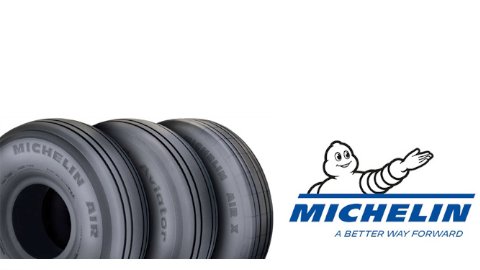 Michelin Condor Aircraft Tire Lineup with the Michelin Logo