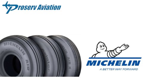 Michelin Aviator Aircraft Tire Line-up at Proserv Aviation