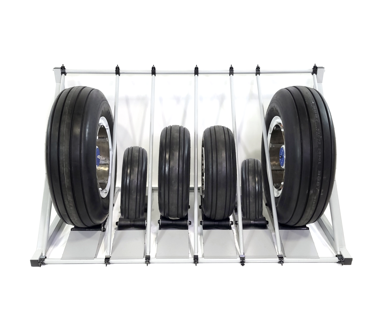 With EZ Aircraft Wheel Rack